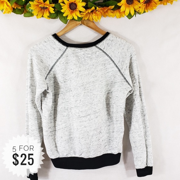 Forever 21 Tops - Forever 21 Sweatshirt Burnout Gray Size Small B23
